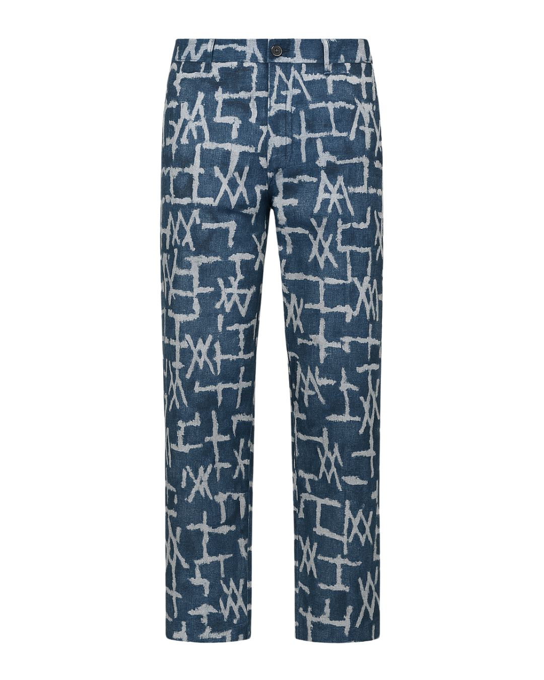 Pantaloni Fantasy effetto jeans sfrangiato