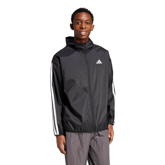 Adidas Giacca a vento Essential 3-Stripes Ripstop IM7848 Nero