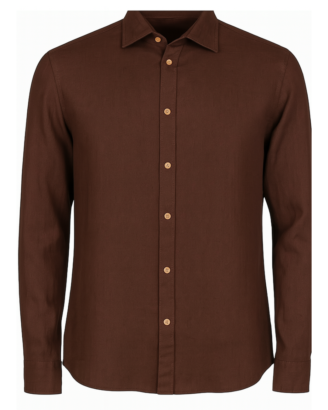 Camicia con collo alla Francese in lino
