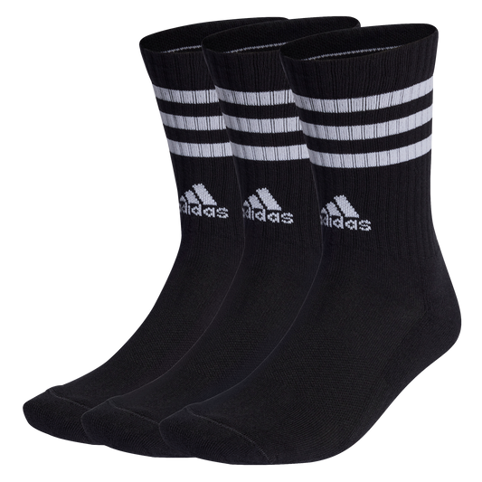 Adidas Calze 3-Stripes Cushioned (3 paia) - Nero