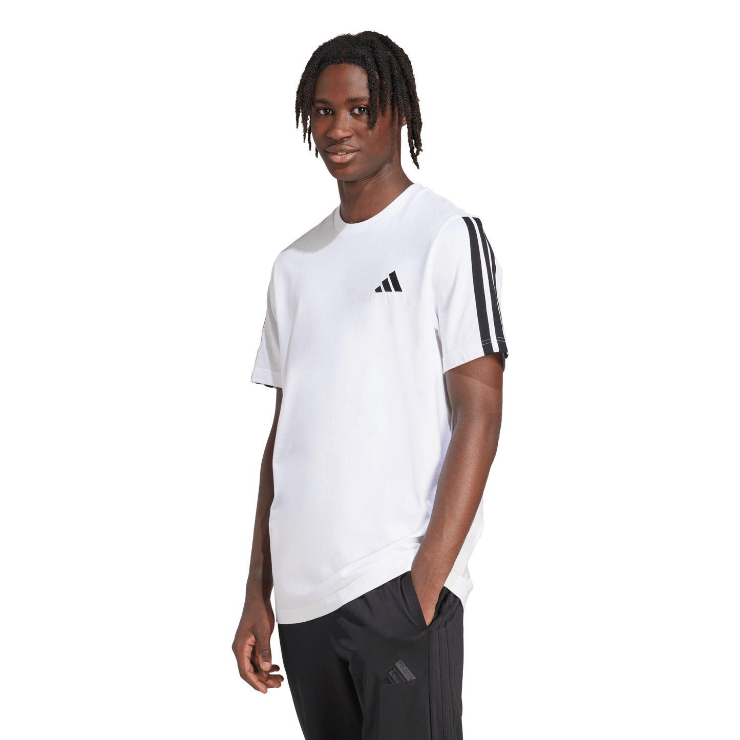 Adidas T-shirt ESSENTIALS COTONE BIANCO
