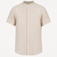 Camicia collo Koreano a mezza manica