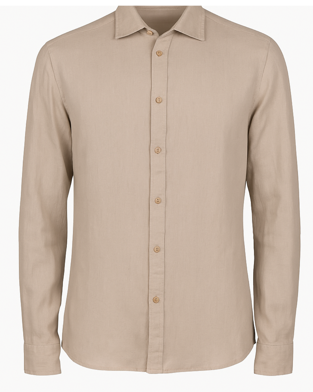 Camicia con collo alla Francese in lino